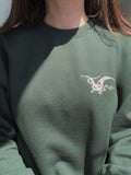 Dragon Crewneck Sweatshirt, Dark Fantasy Embroidered Hoodie, Book Shirt, Bookish Merch, Book Lover Gift