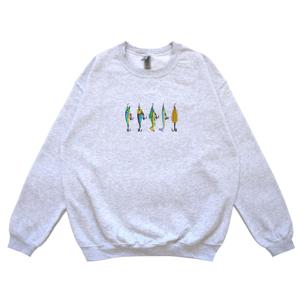 Baitfish lure embroidery design