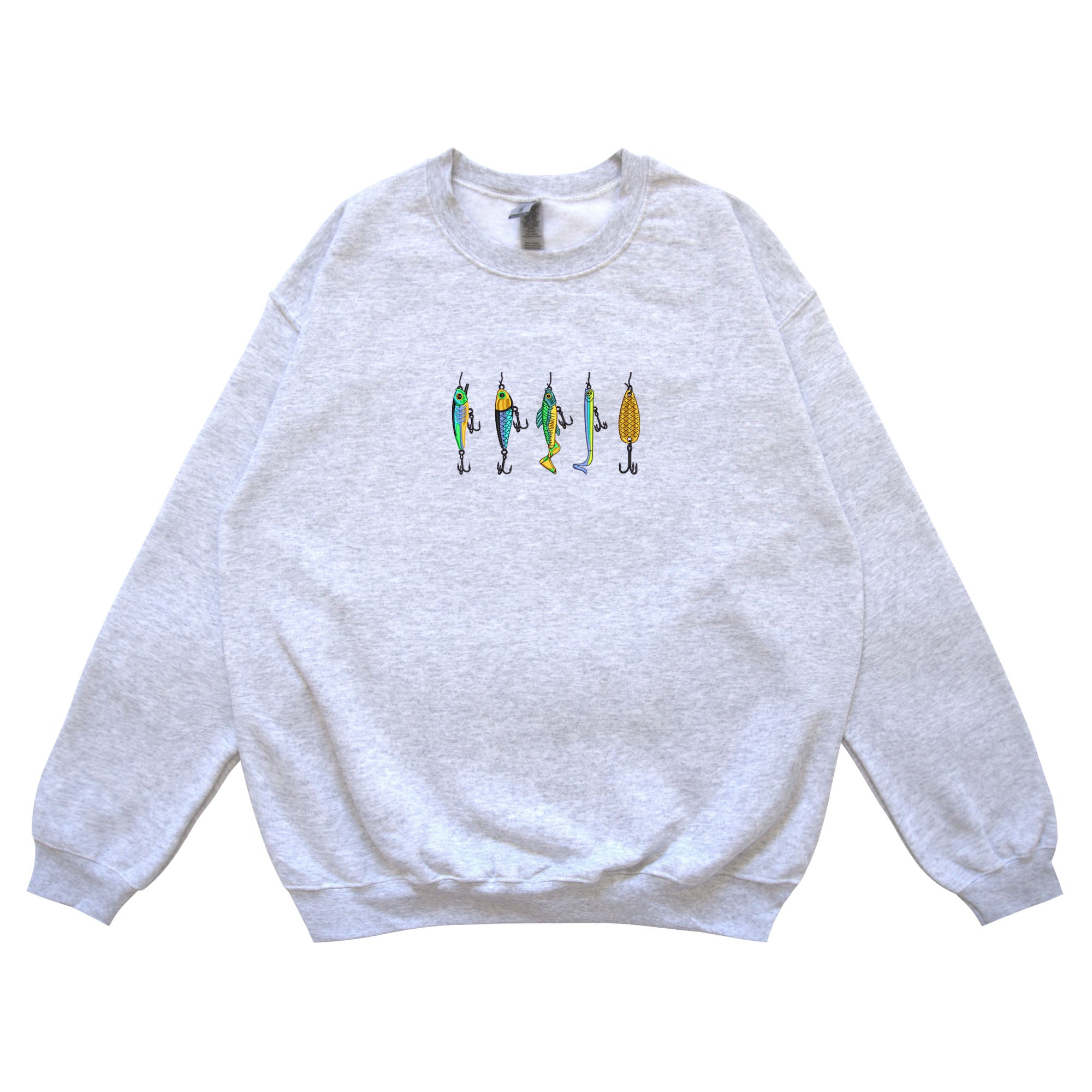 Baitfish lure embroidery design