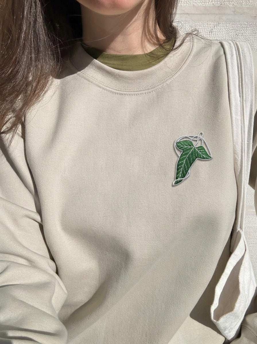 Embroidered Fantasy Sweatshirt, Bookish Merch, Book Shirt, Leaf Hoodie, Bookish Gifts