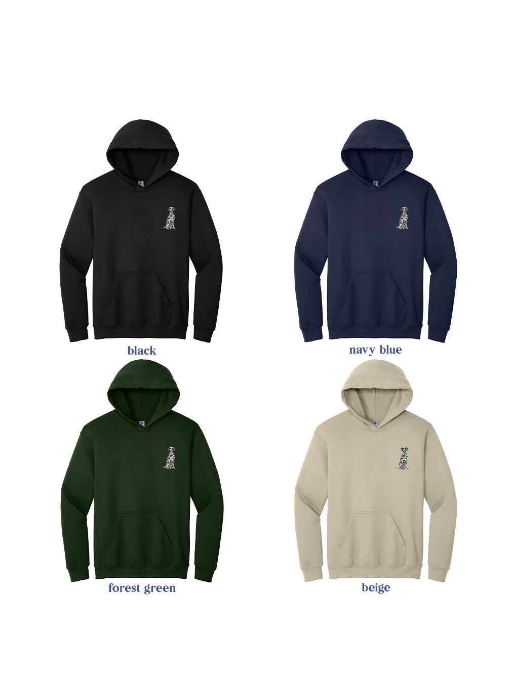 Embroidered Dalmatian – Minimal Dog Design