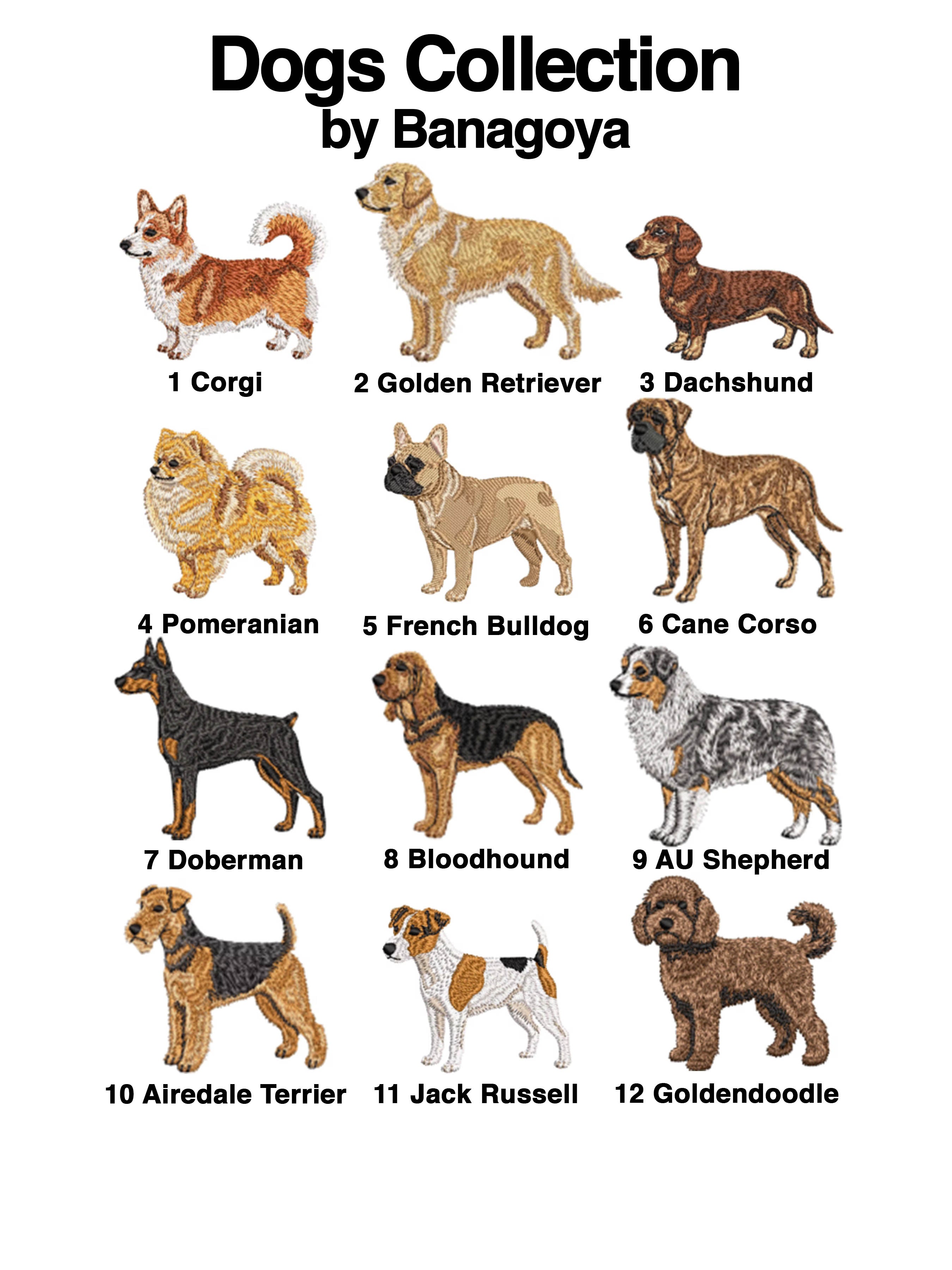 Personalized Dog Mom Waffle Pouch, Customized 36 Dog Breeds, Custom Embroidered Dog Makeup Bag