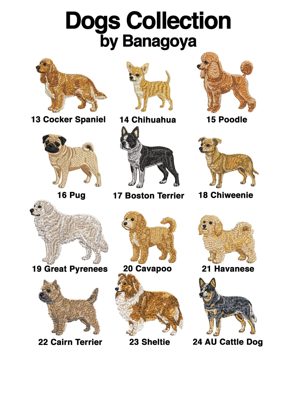 Personalized Dog Mom Waffle Pouch, Customized 36 Dog Breeds, Custom Embroidered Dog Makeup Bag