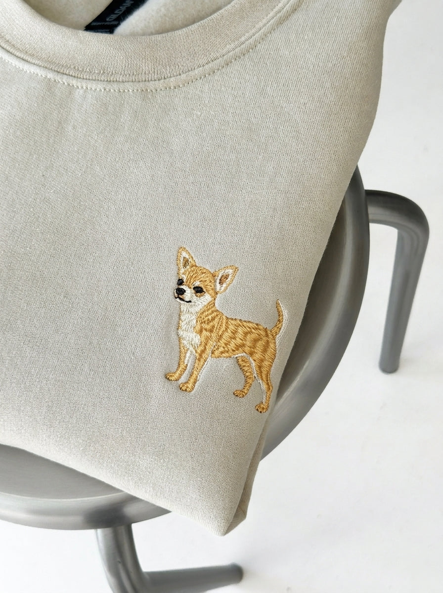 Chihuahua Shirt, Embroidered Hoodie, Custom Dog Shirt, Personalized Dog Sweatshirt, Chihuahua Gifts