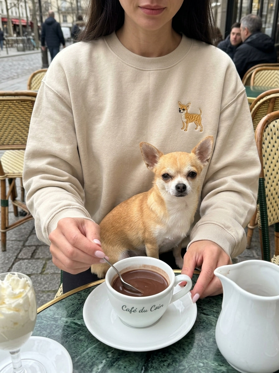 Chihuahua Shirt, Embroidered Hoodie, Custom Dog Shirt, Personalized Dog Sweatshirt, Chihuahua Gifts