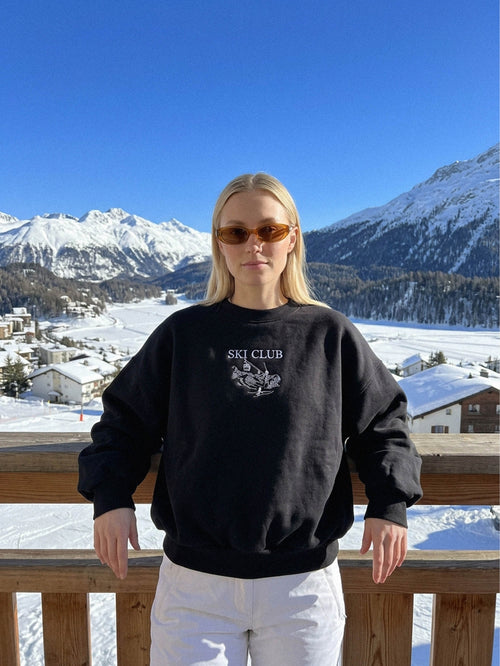 Apres Ski Sweatshirt, Ski Club Embroidered Hoodie, Mountain Shirt, Christmas Gift For Skiers