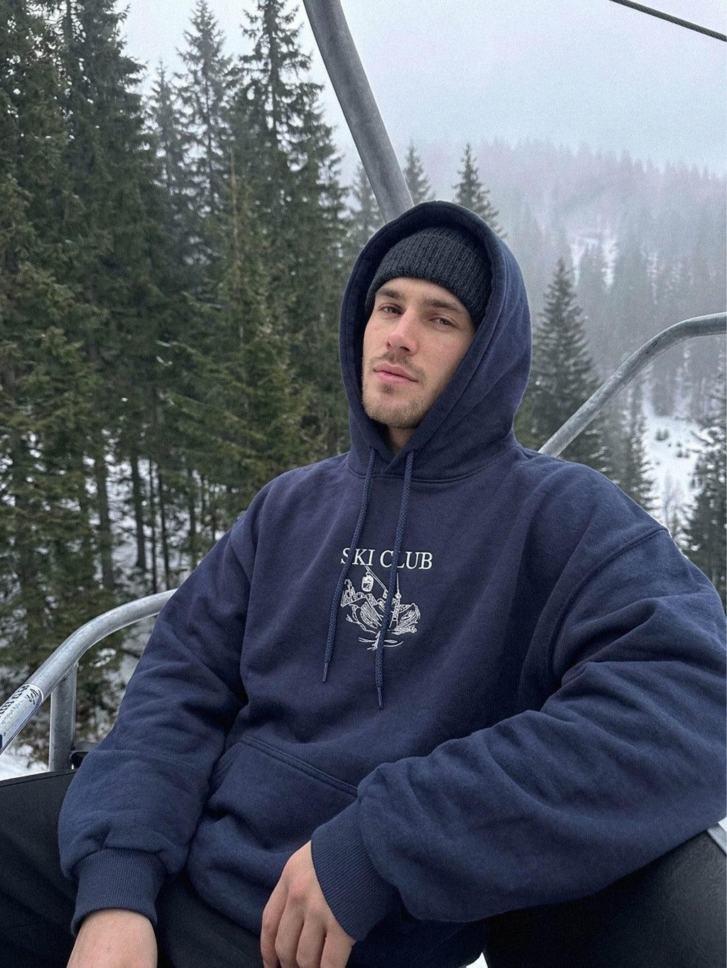 Apres Ski Sweatshirt, Ski Club Embroidered Hoodie, Mountain Shirt, Christmas Gift For Skiers