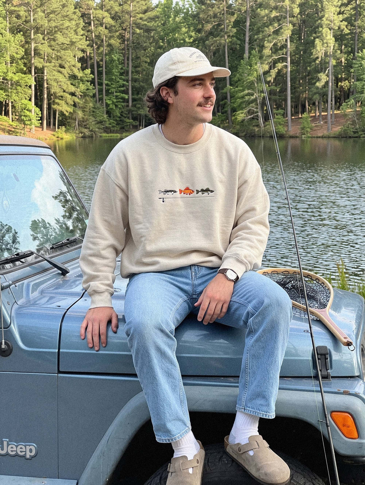 Fishing Shirt, Embroidered Sweater, Fisherman Aesthetic, Fish Shirt, Vintage Sweatshirt Hoodie, Fishing Gifts For Men