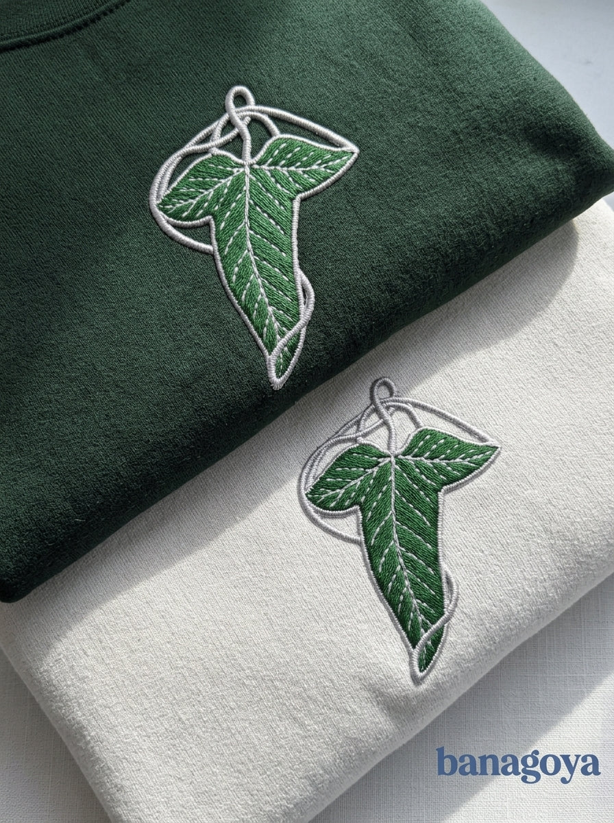 Embroidered Fantasy Sweatshirt, Bookish Merch, Book Shirt, Leaf Hoodie, Bookish Gifts