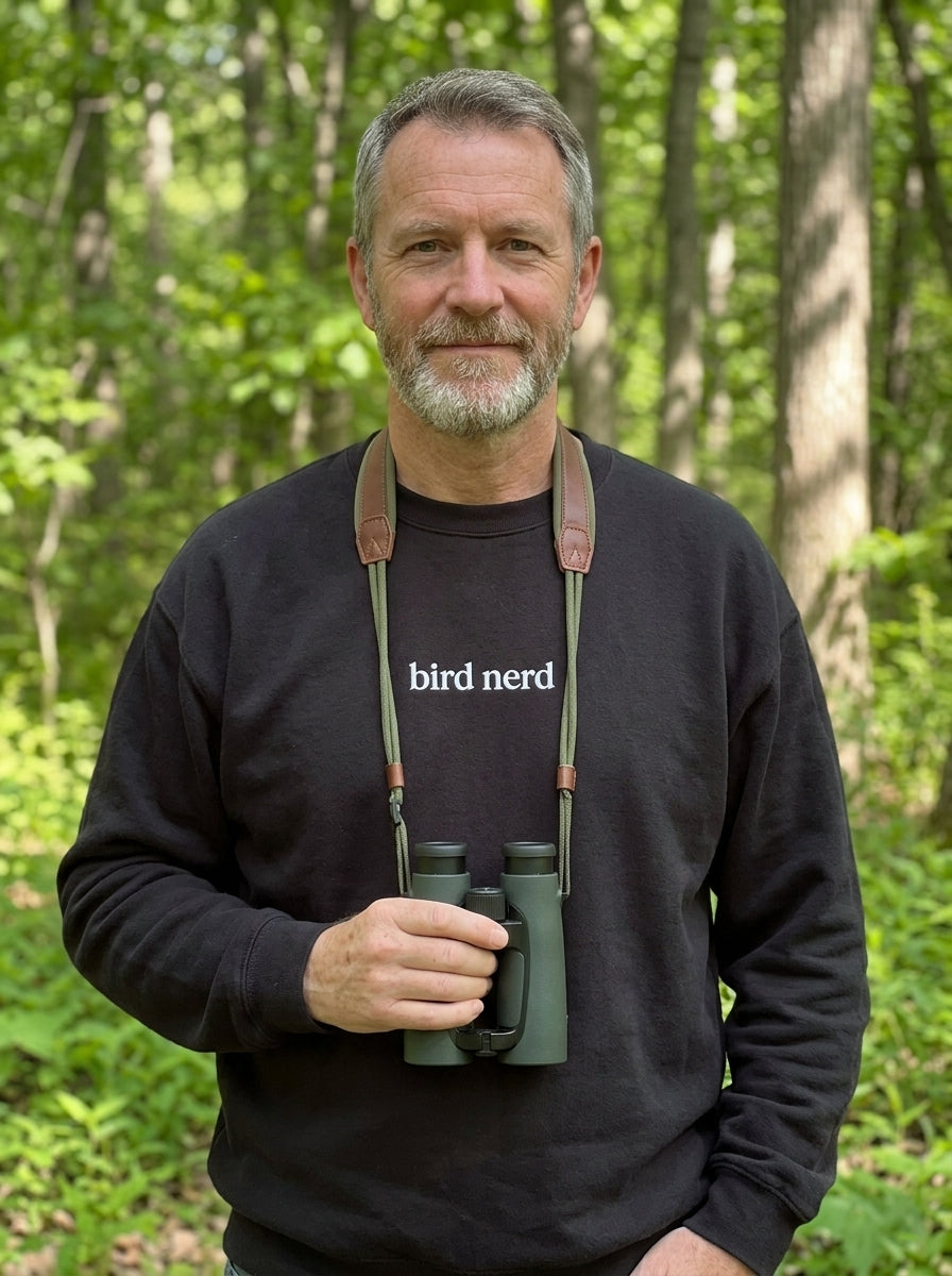 Bird Nerd Shirt, Custom Embroidered Sweatshirt Bird Watching, Birding Hoodie, Bird Lover Gifts