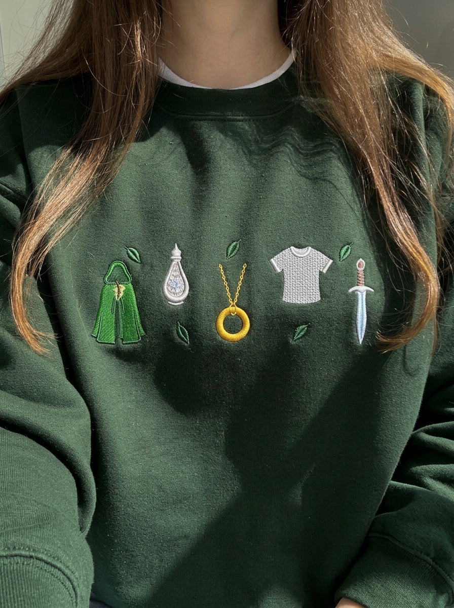 Fantasy Embroidered Shirt, Bookish Sweatshirt, Bookish Merch, Book Shirt, Bookish Hoodie, Bookish Gifts