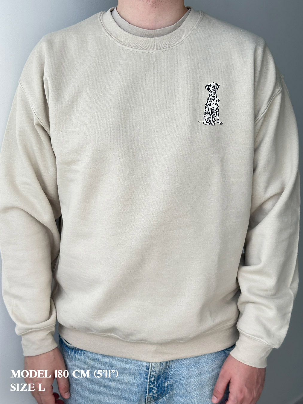 Embroidered Dalmatian – Minimal Dog Design