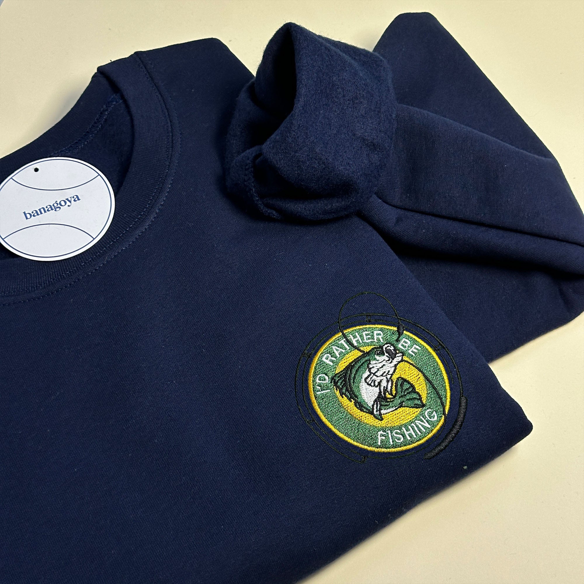 I'd rather be fishing embroidery design