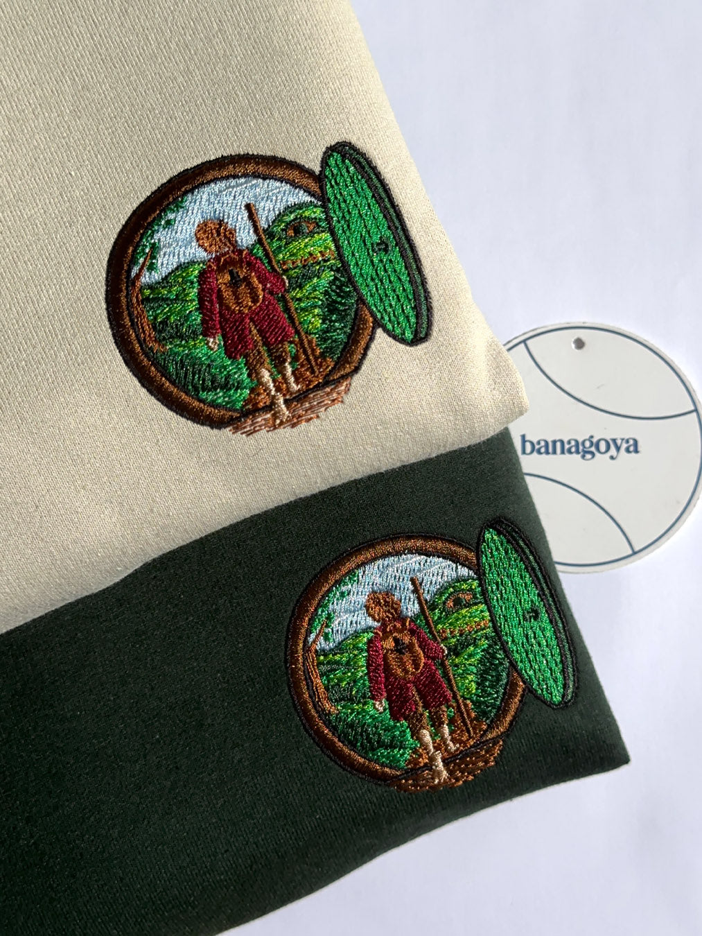 Magic Door – Embroidered Design for Clothing, Fantasy Landscape Pattern