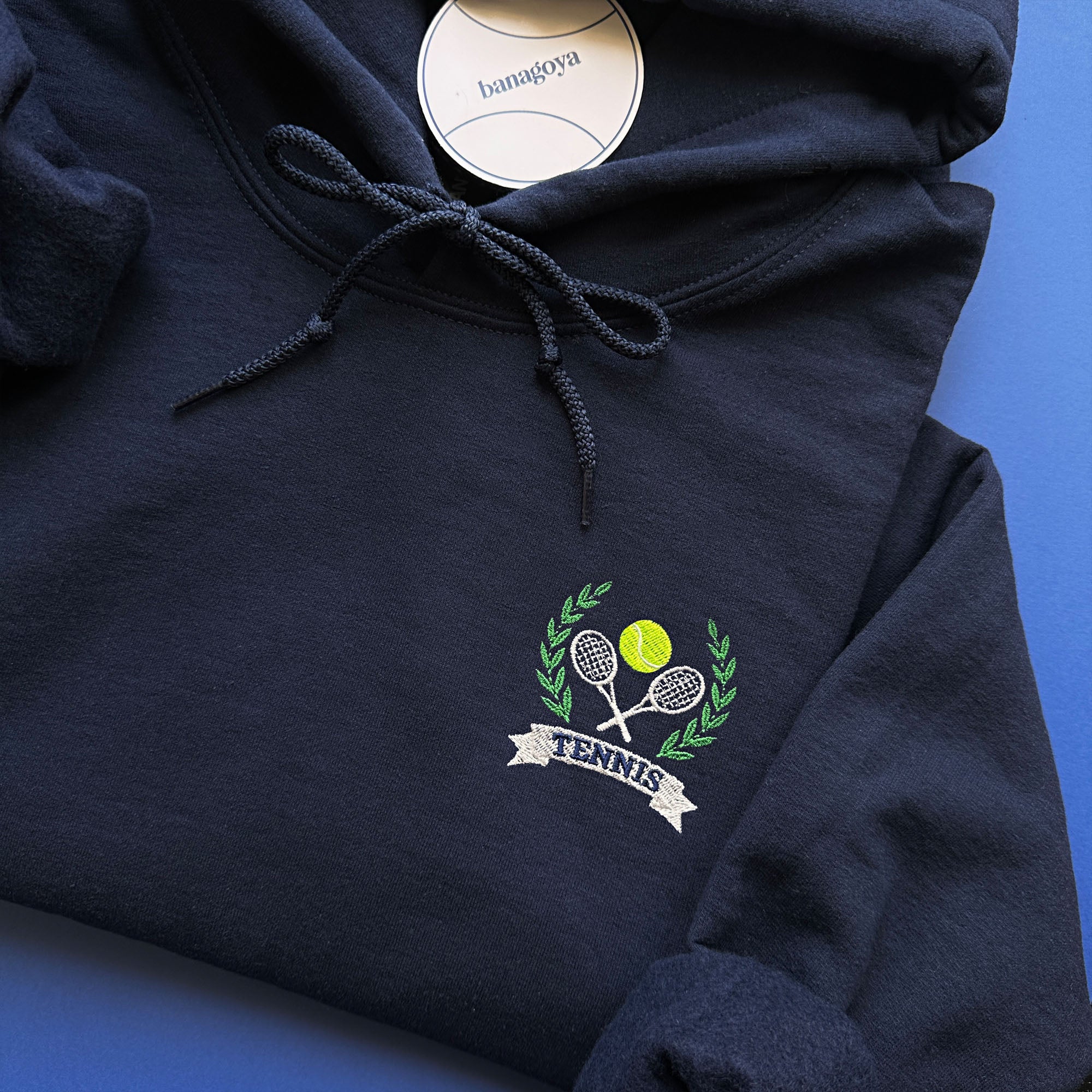Tennis embroidery design