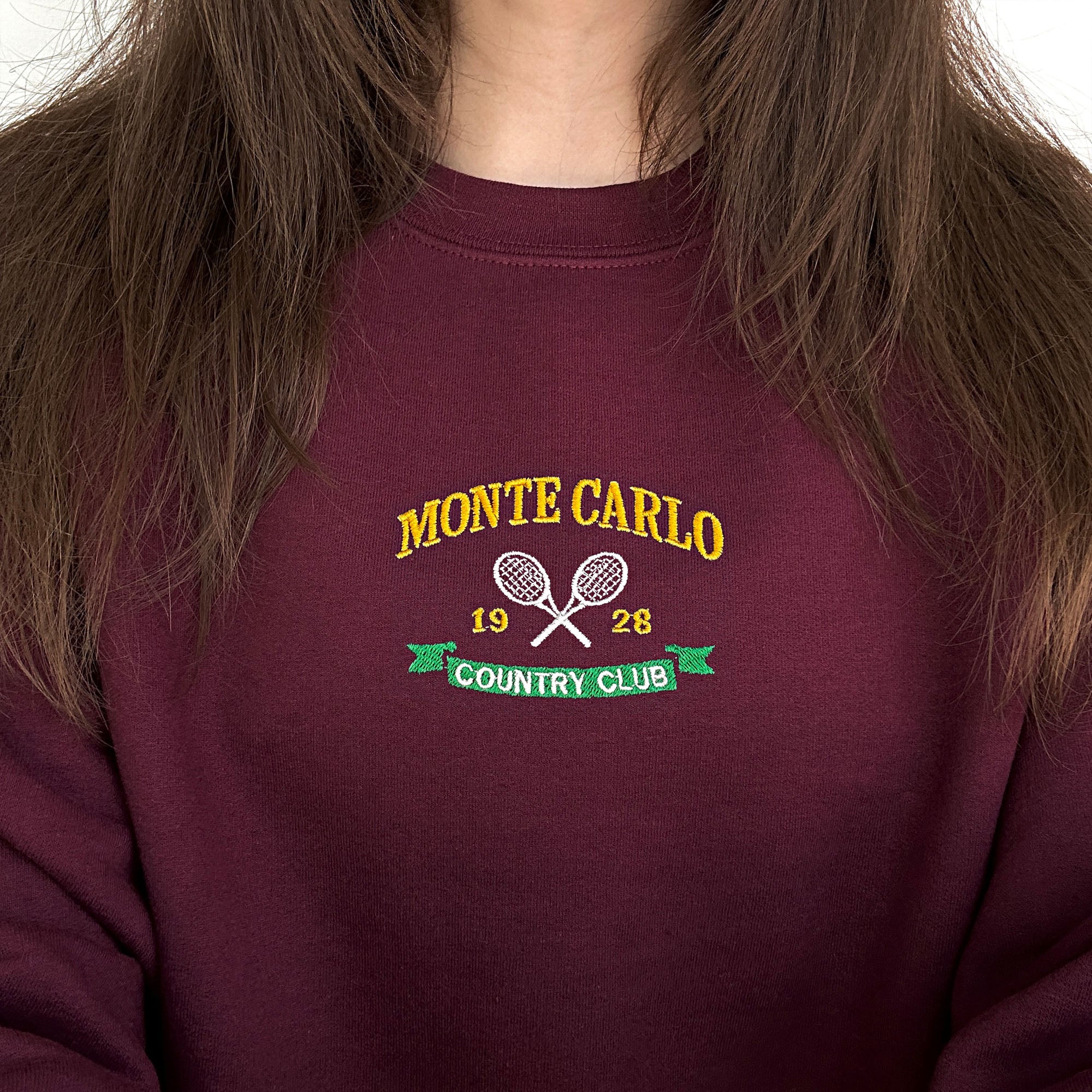 Monte Carlo embroidery design