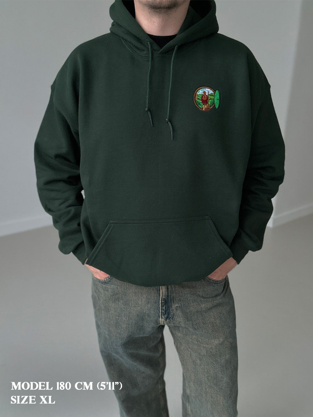 Magic Door – Embroidered Design for Clothing, Fantasy Landscape Pattern