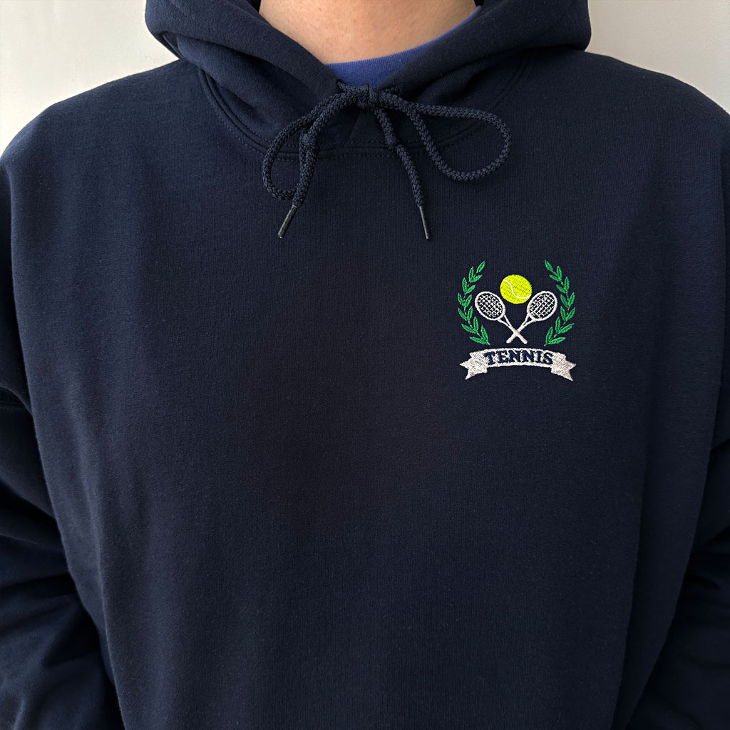 Tennis embroidery design
