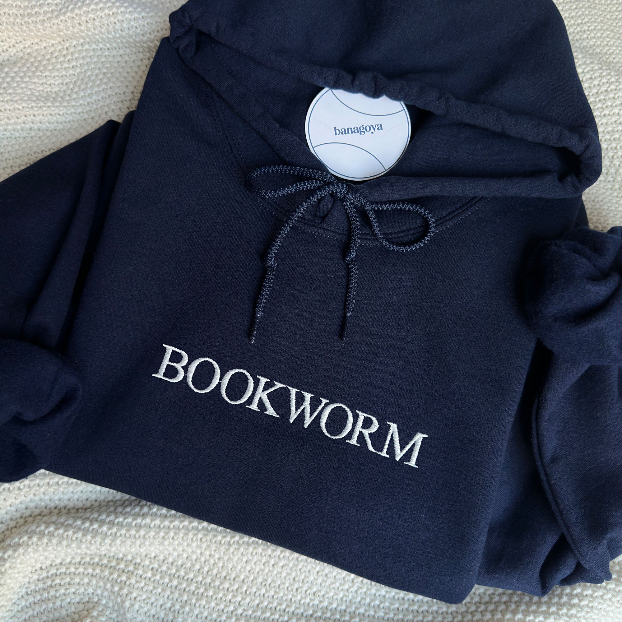 Bookworm embroidery design