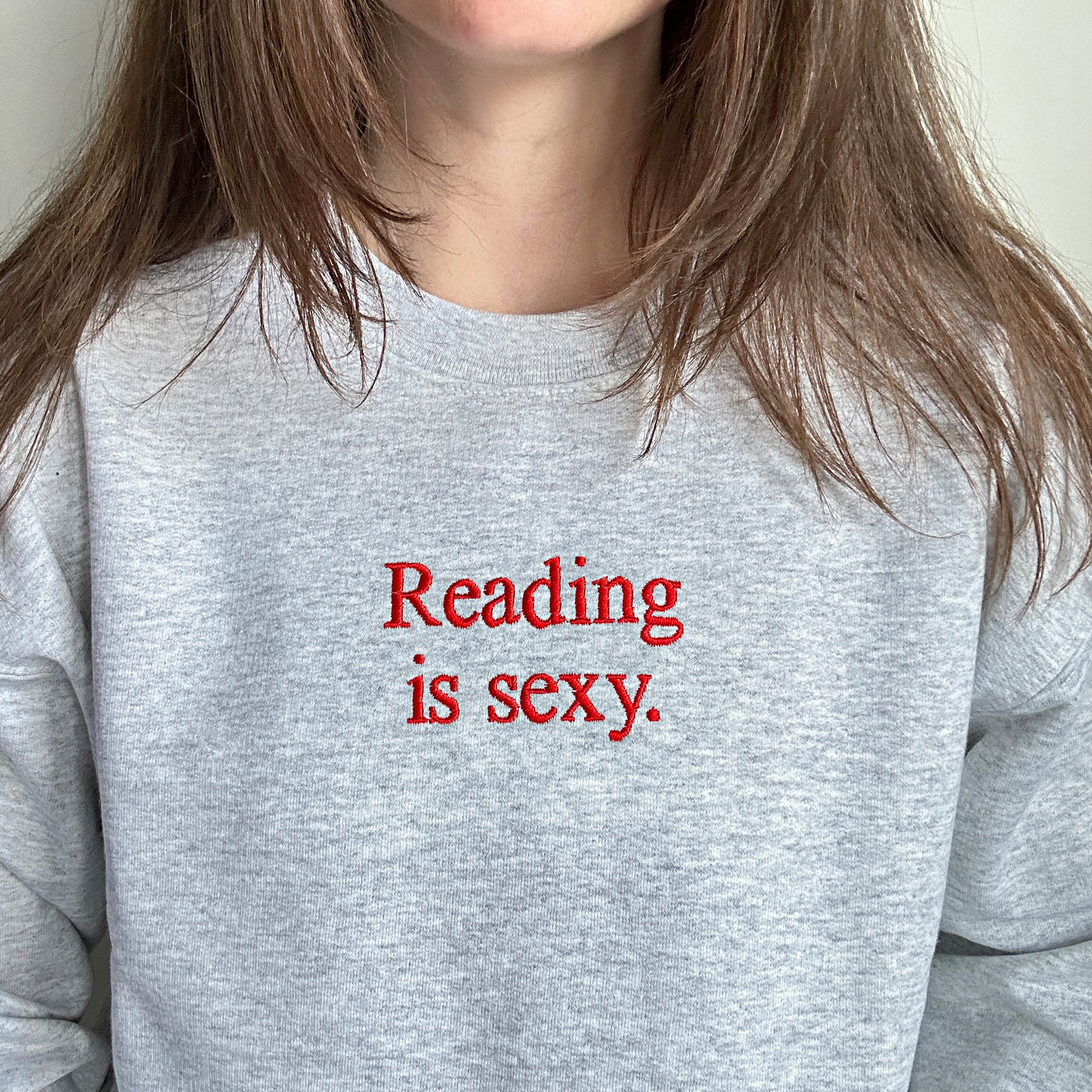 Reading is sexy embroidery design