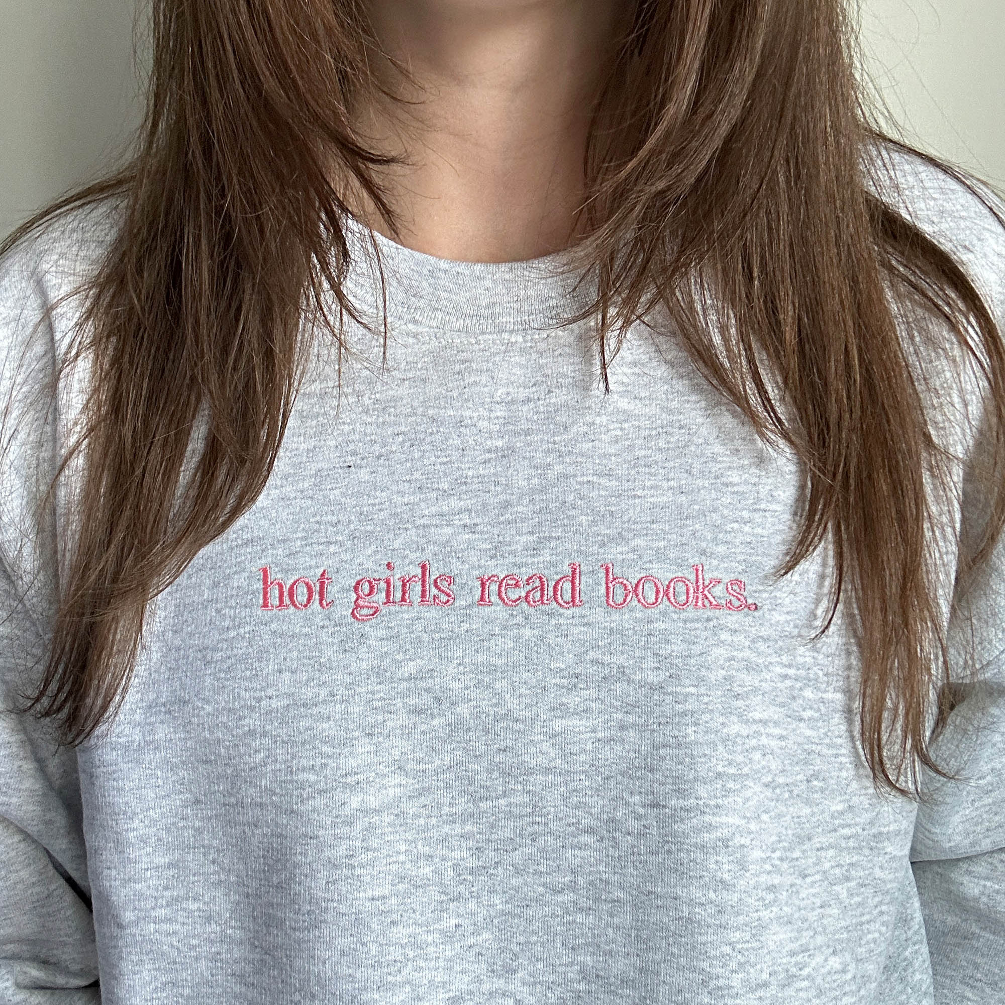 Hot girls read books embroidery design