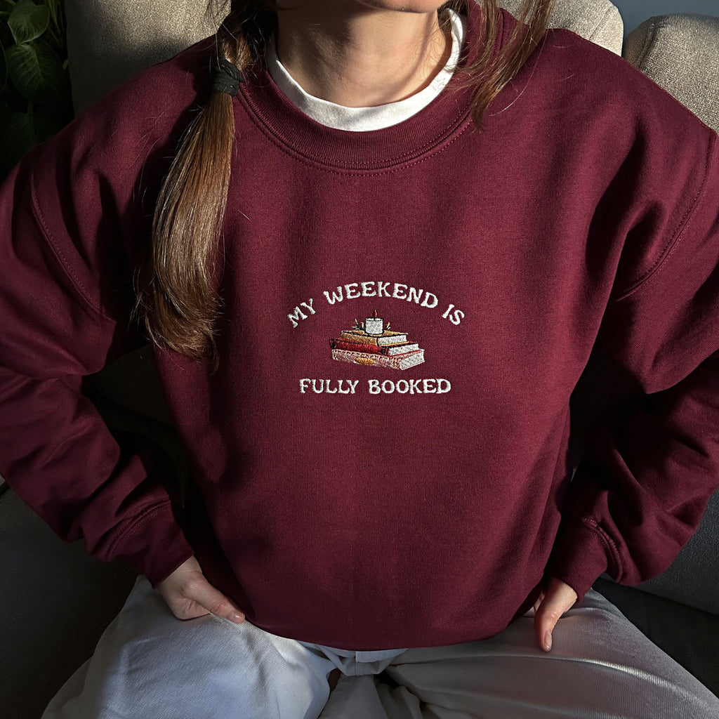 Fully booked embroidery design