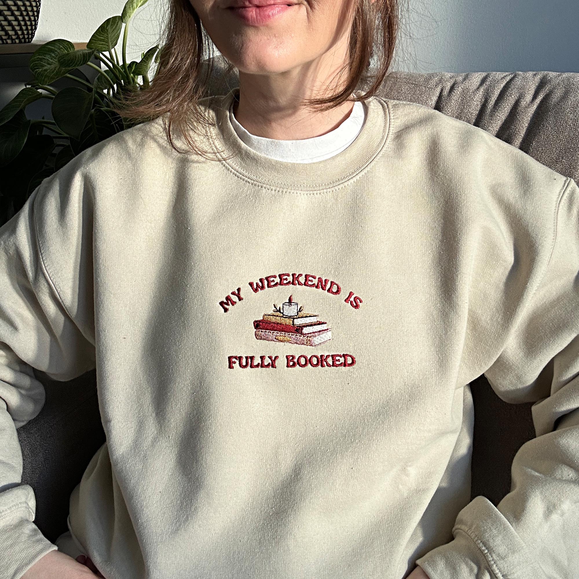 Fully booked embroidery design