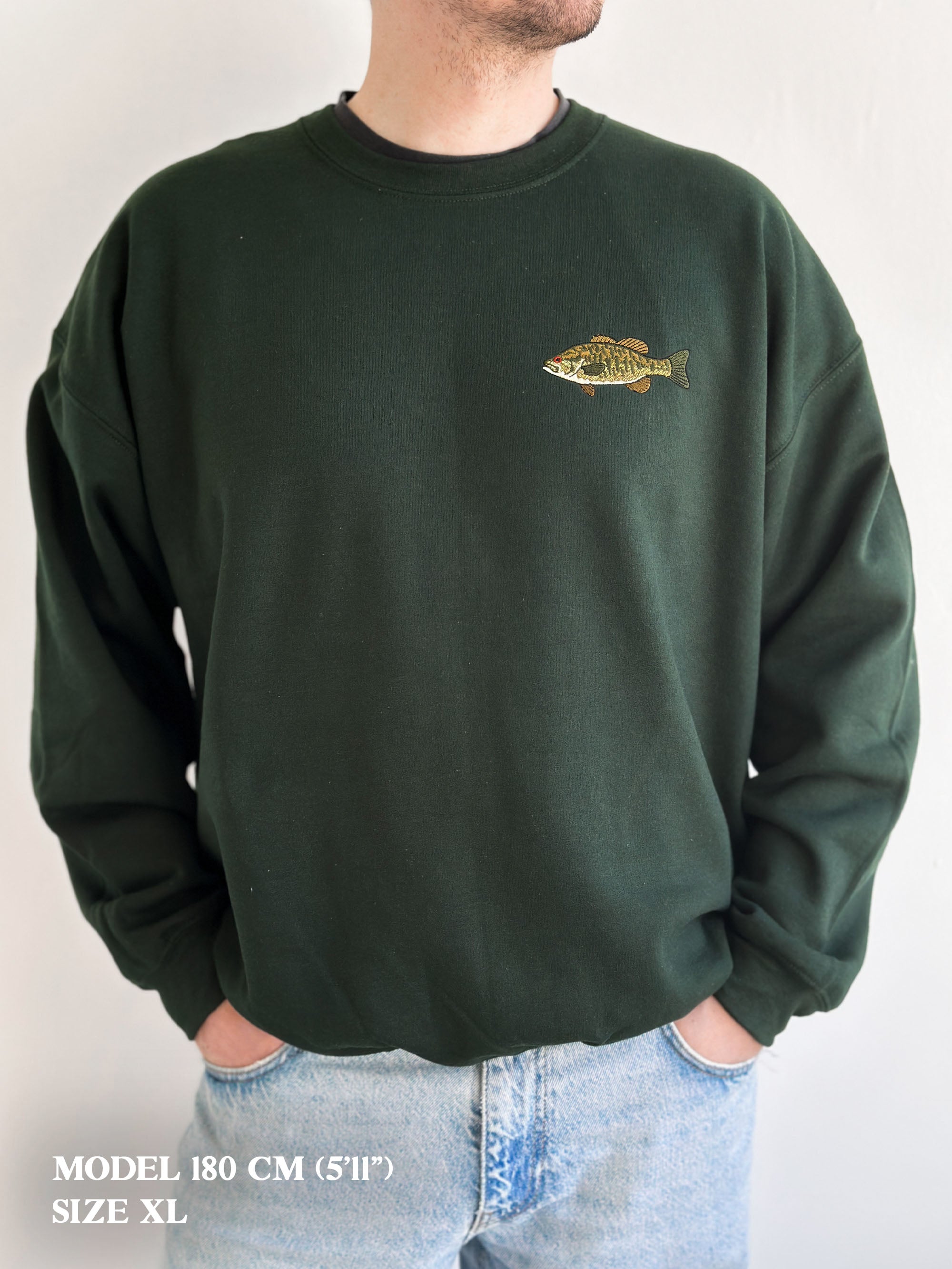 Smallmouth Bass Fish Embroidery – Fishing Design for Anglers