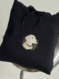 Embroidered Yellow Lab Sweatshirt, Labrador Retriever Hoodie or Shirt, Pet lover gift gor him or her