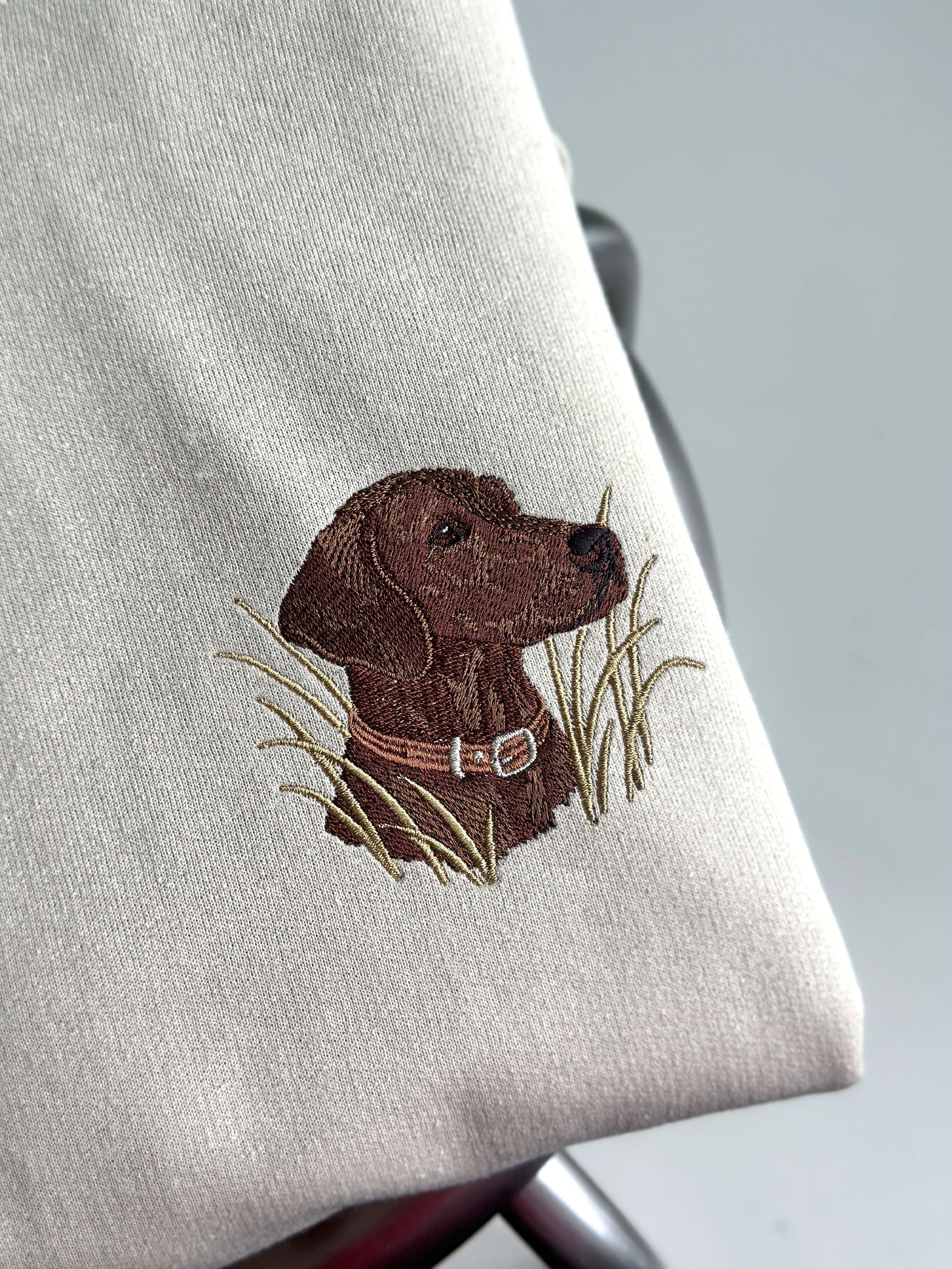 Embroidered Black lab sweatshirt, labrador retriever hoodie or shirt, dog owner gift
