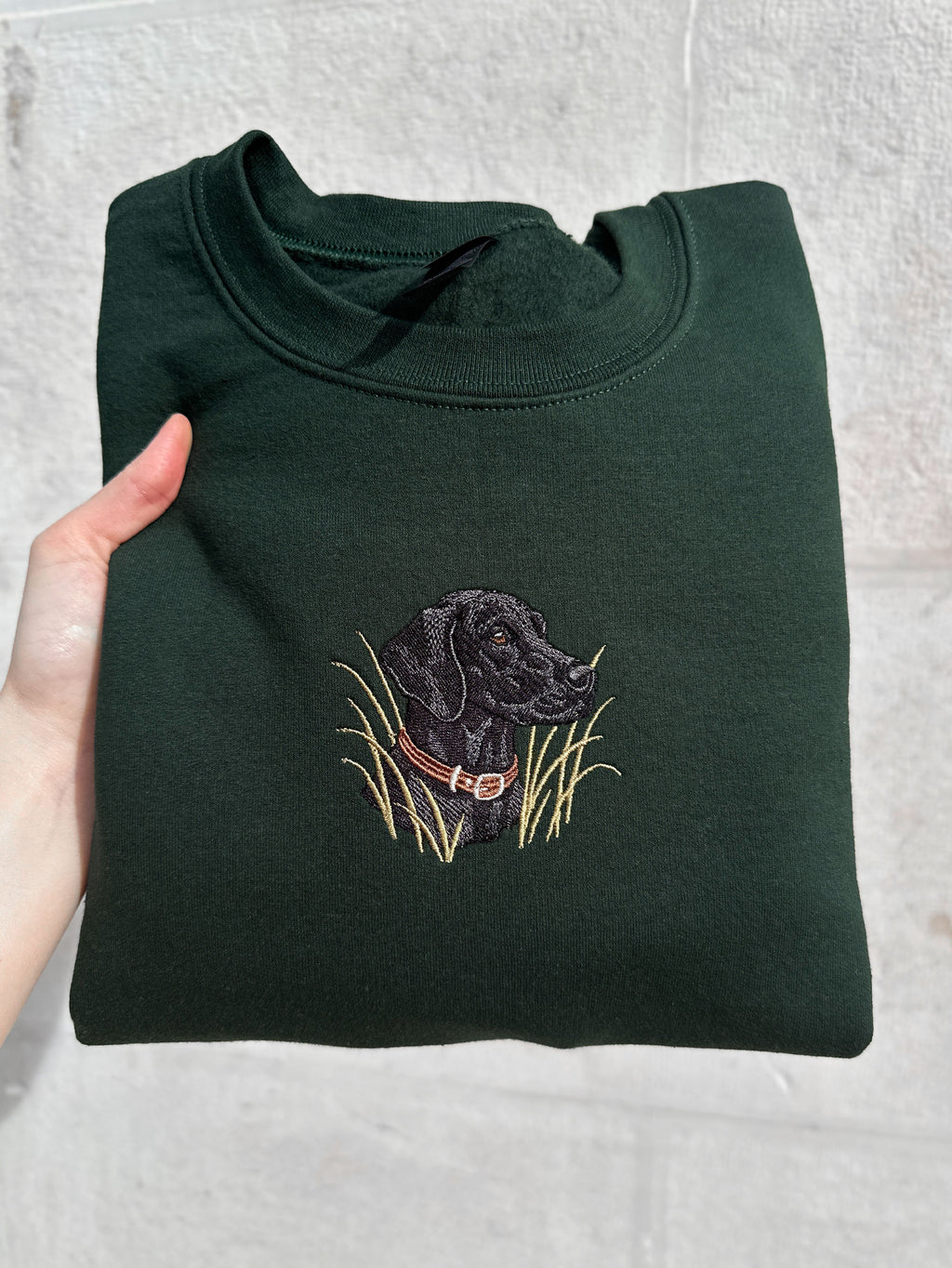 Embroidered Black lab sweatshirt, labrador retriever hoodie or shirt, dog owner gift