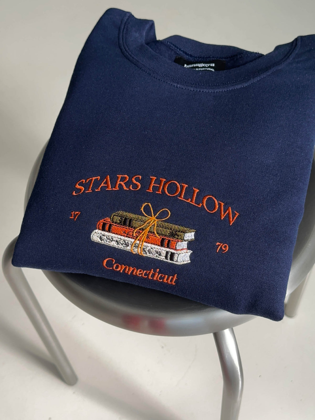 Embroidered Fall Sweatshirt, Autumn Sweater Stars Hollow, Cozy Season Shirt, Bookish Fall Style Hoodie, Womens Clothing Gift