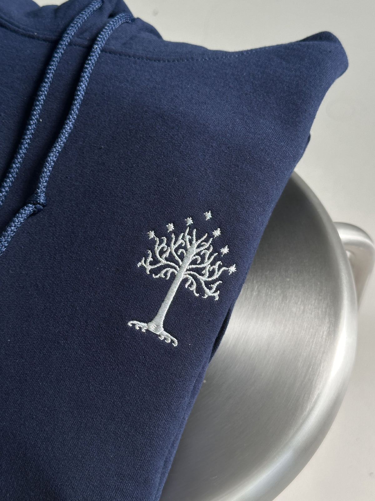White tree crewneck sweatshirt, dark fantasy Embroidered hoodie, book shirt, bookish merch, book lover gift