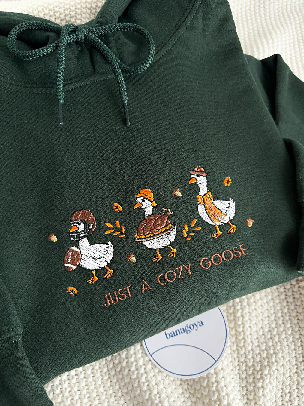Just a Cozy Goose Embroidery