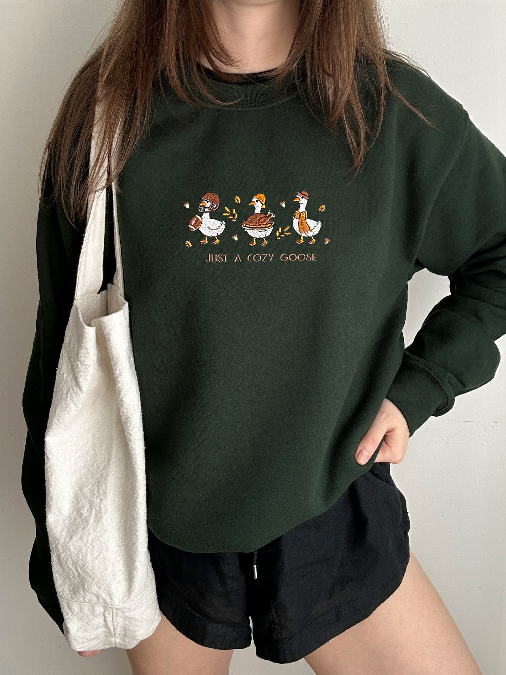 Just a Cozy Goose Embroidery