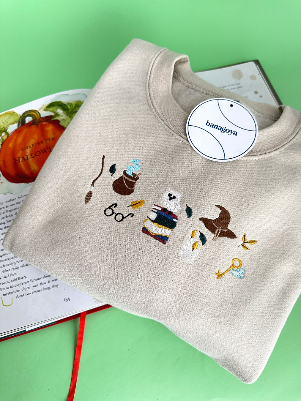 Witchy Magic Embroidery – Spell Books, Cauldron, Broom & Witch Hat