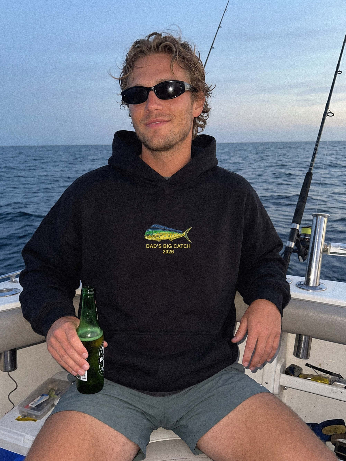 Fishing Shirt, Fisherman Sweater, Crewneck Sweatshirt, Fish Shirt, Embroidered Hoodie, Mens Clothing, Fishing Gifts for Men