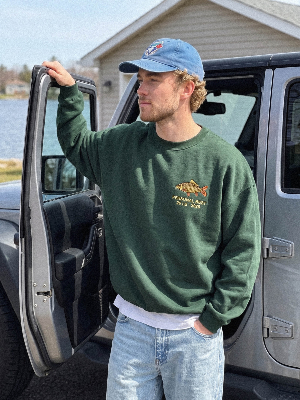 Fishing Shirt, Fisherman Sweater, Crewneck Sweatshirt, Fish Shirt, Embroidered Hoodie, Mens Clothing, Fishing Gifts for Men