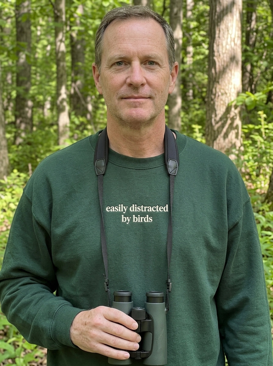 Easily Distracted By Birds Sweatshirt, Funny Bird Shirt, Birding Hoodie, Bird Watching, Bird Gifts For Birders