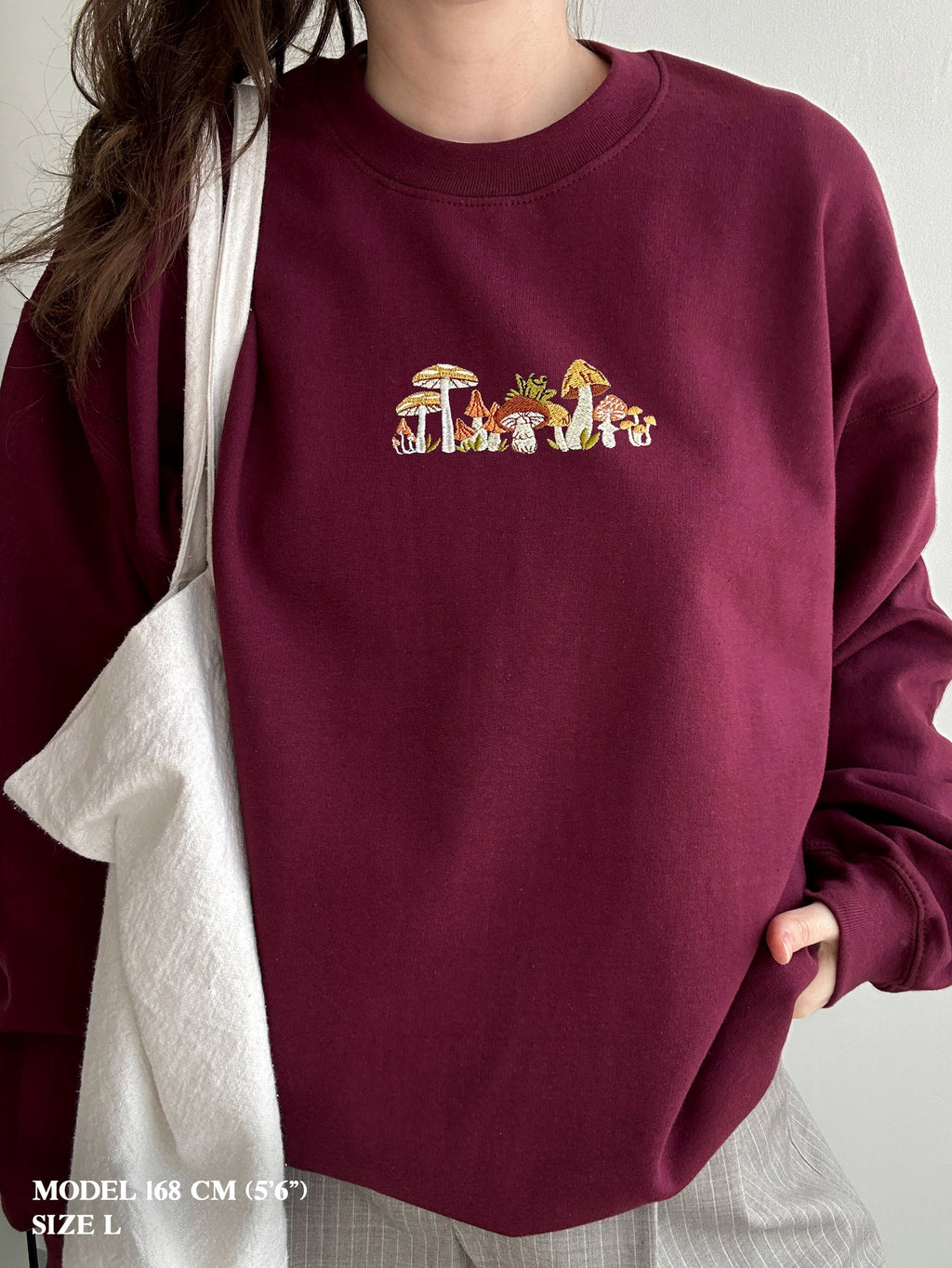 Enchanted Forest – Embroidered Mushroom Design