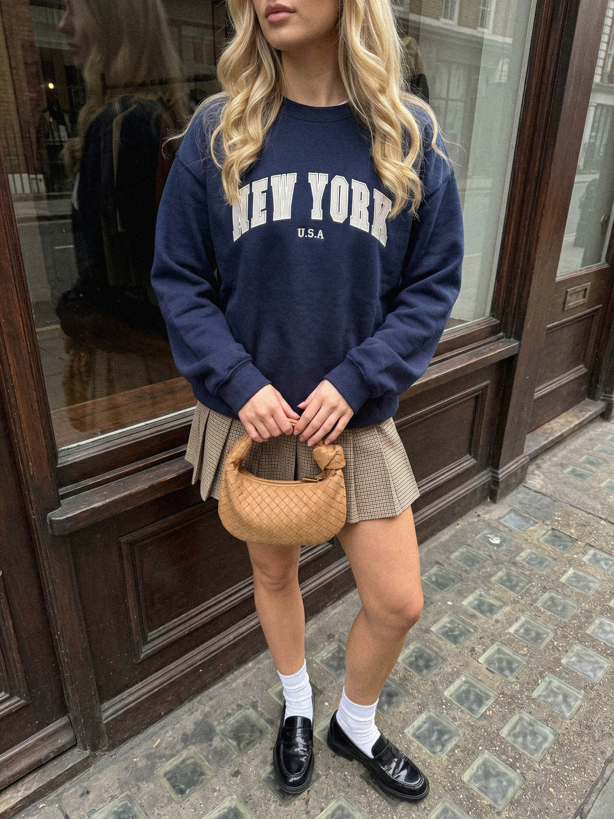 Custom College Sweatshirt, Varsity Letter Embroidered Shirt, Custom College Merch, Paris Gifts
