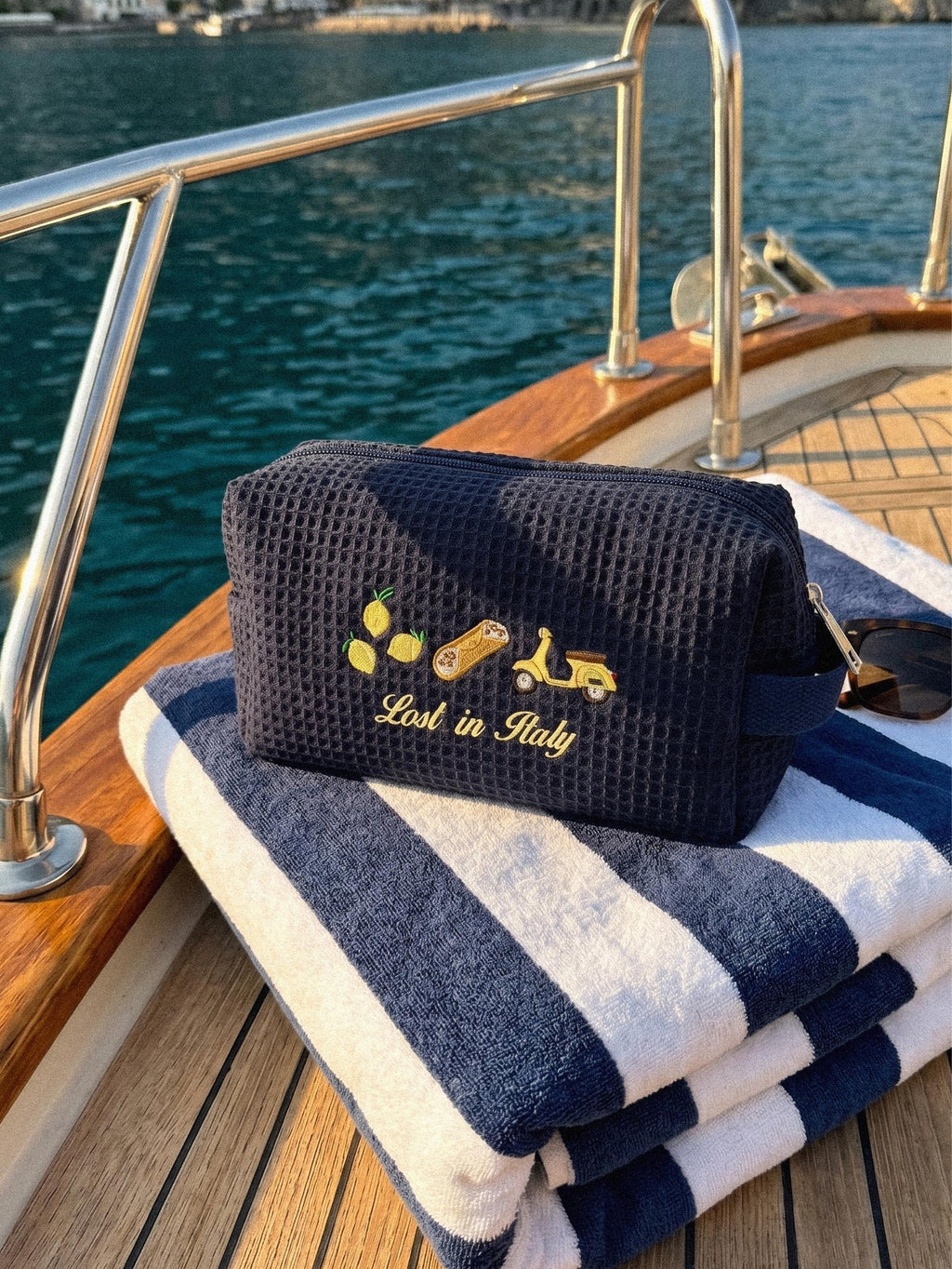 La Dolce Vita Custom Makeup Bag, Aperol Spritz Beach Bag, Travel Accessories, Italian Gifts, Girls Trip Gifts