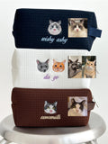 Custom Makeup Bag, Custom Cat Portrait, Custom Cat Gifts, Cat Mom Gifts, Cat Dad Gifts
