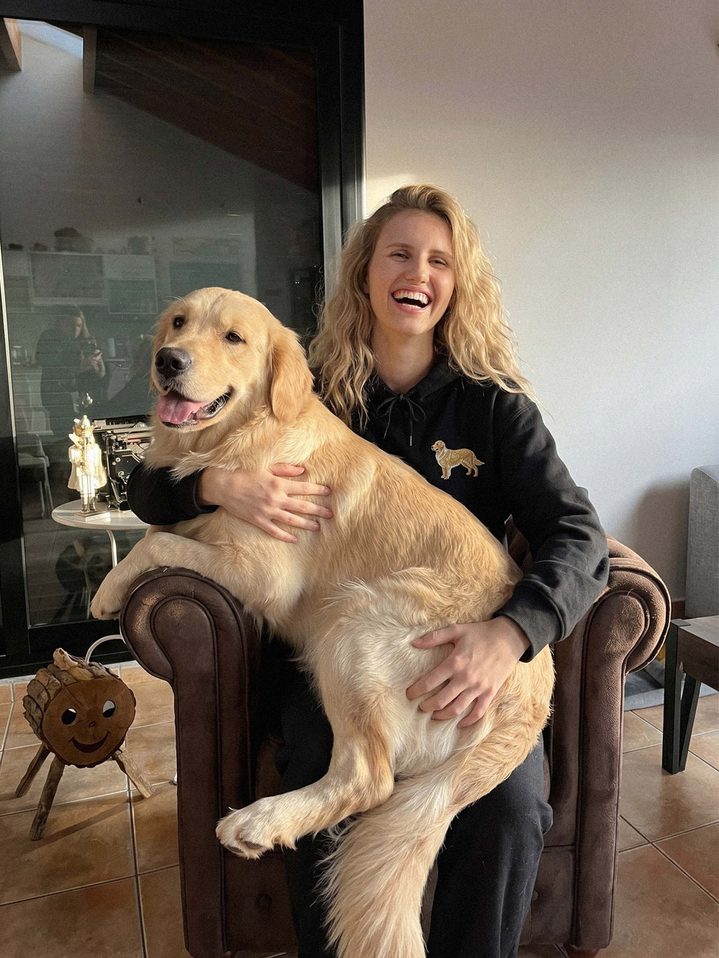 Embroidered Golden Retriever Sweatshirt, Custom Dog Shirt, Personalized Pet Sweater, Dog Hoodie, Gifts For Dog Lovers