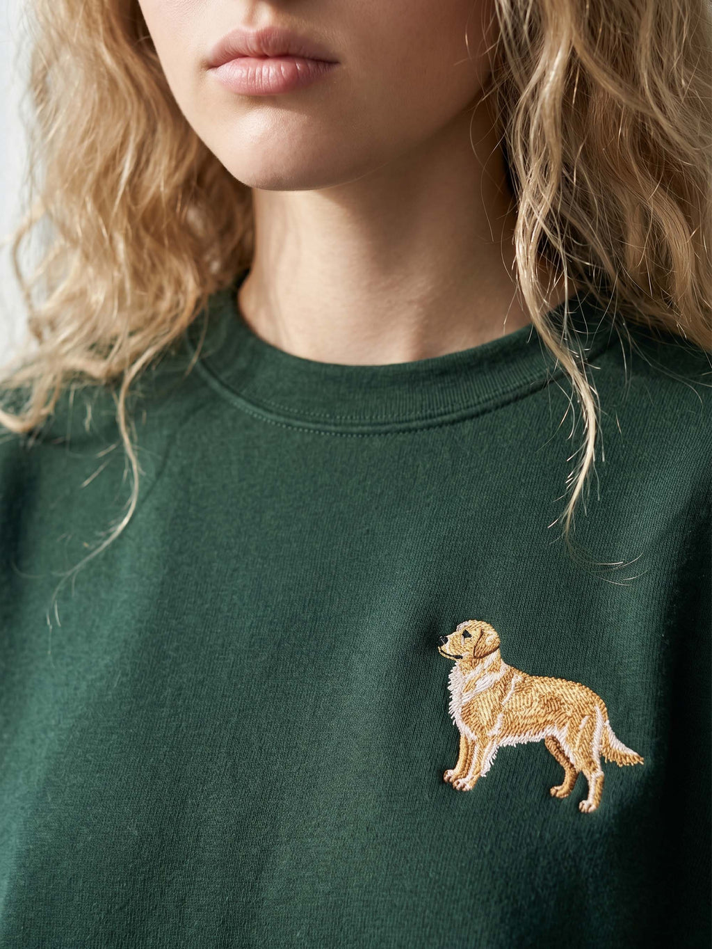 Embroidered Golden Retriever Sweatshirt, Custom Dog Shirt, Personalized Pet Sweater, Dog Hoodie, Gifts For Dog Lovers
