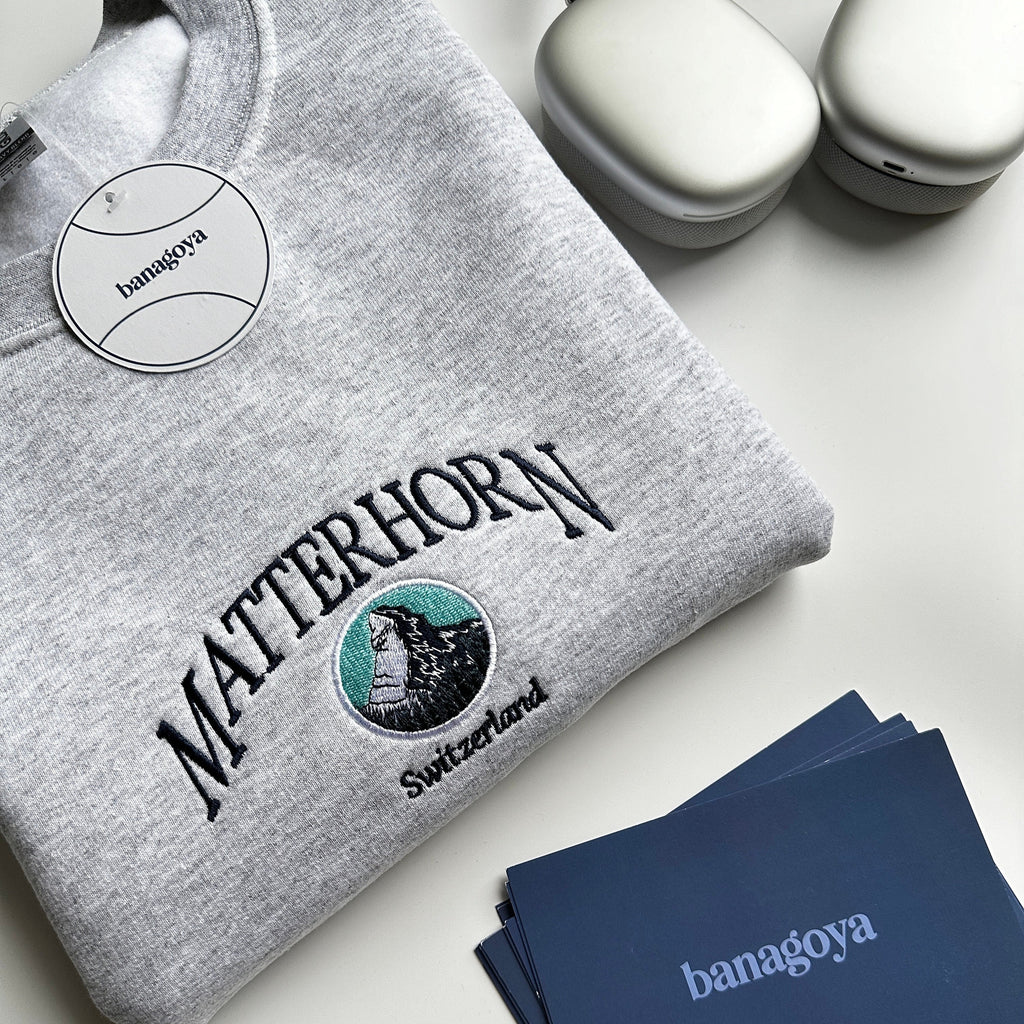 Matterhorn mountain embroidery design