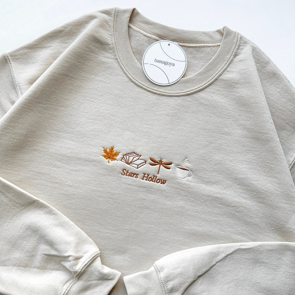 Stars Hollow Connecticut embroidery design