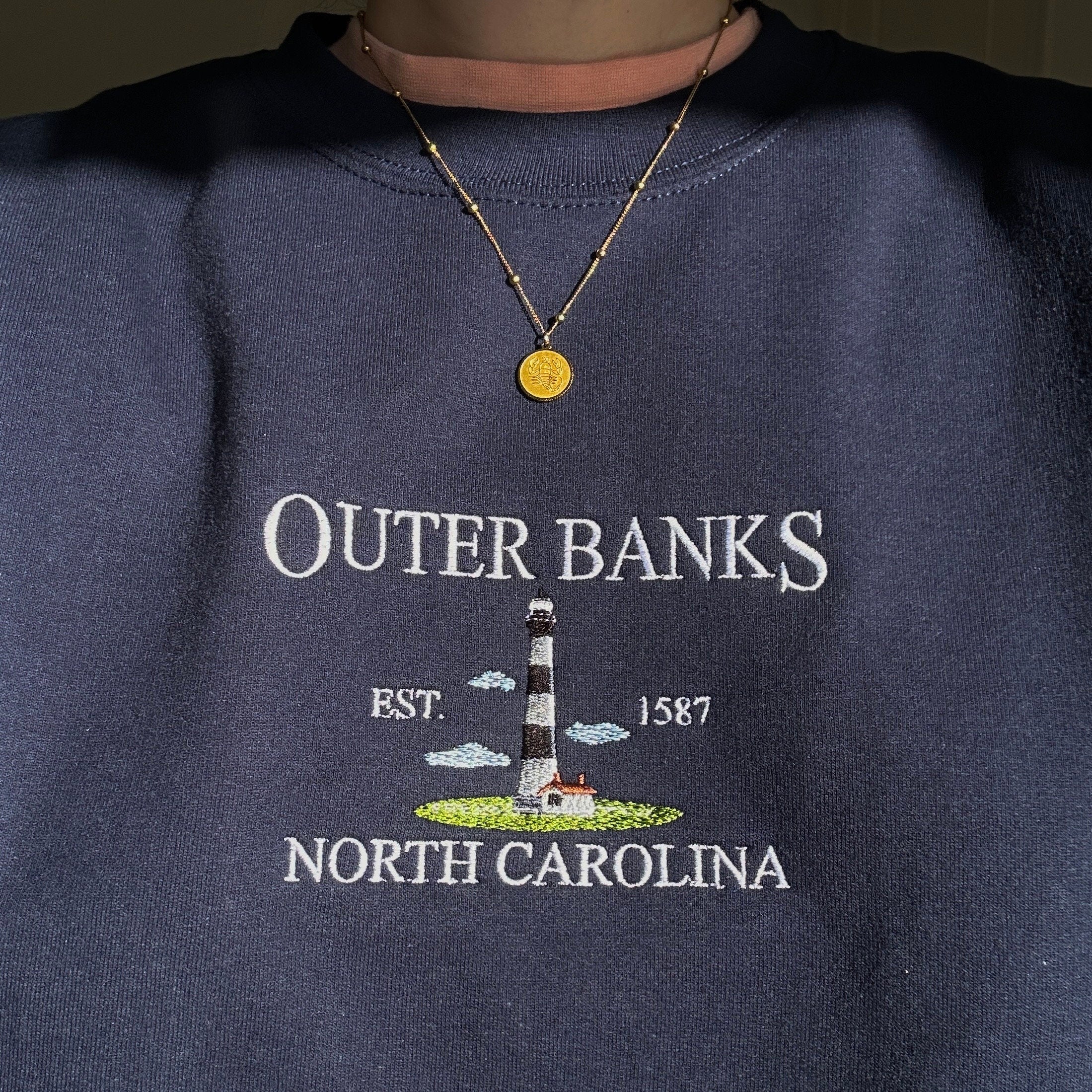 Outer Banks North Carolina embroidery design