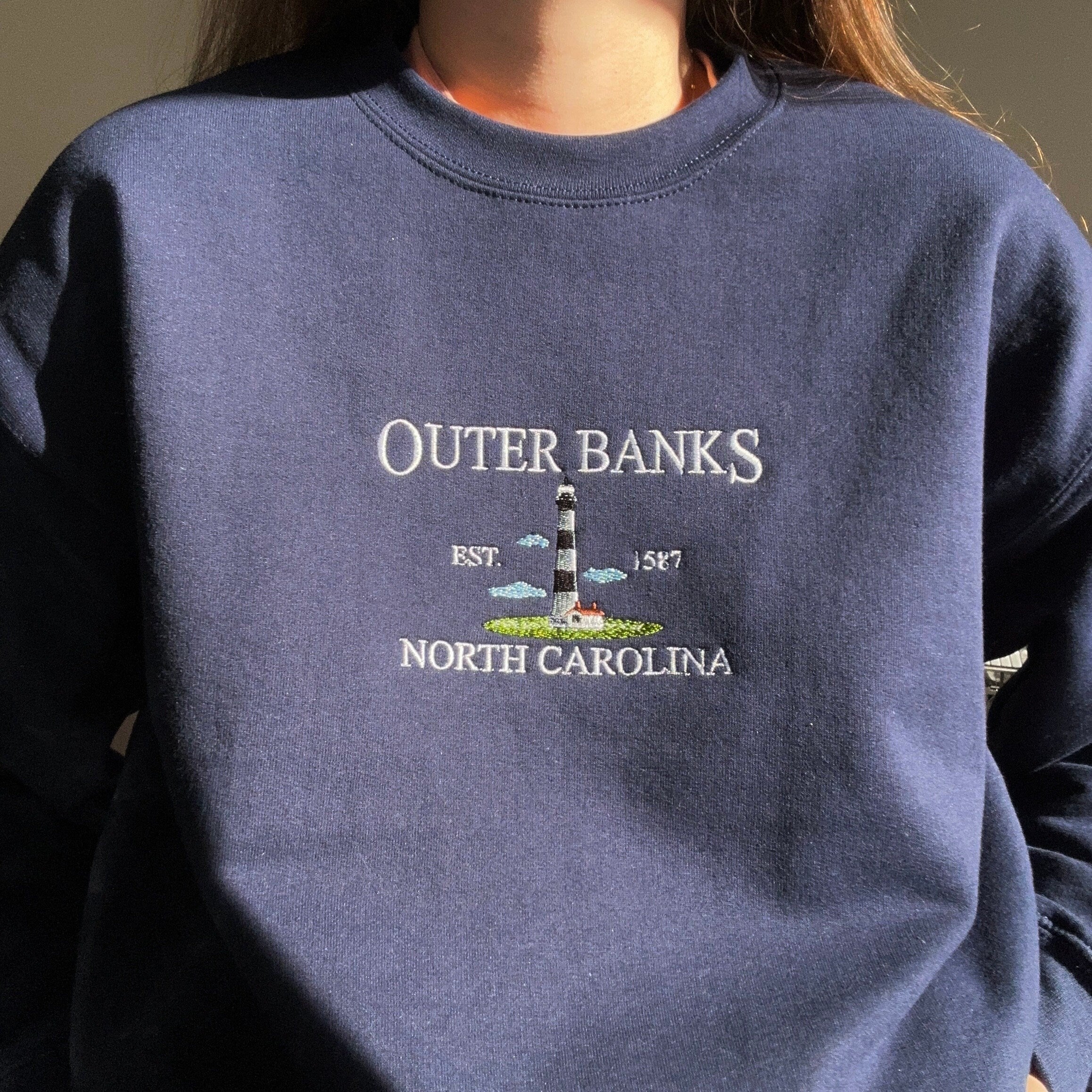 Outer Banks North Carolina embroidery design