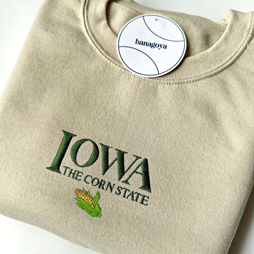 Iowa state embroidery design